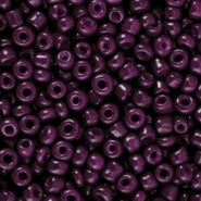 Glasperlen rocailles 8/0 (3mm) Aubergine purple